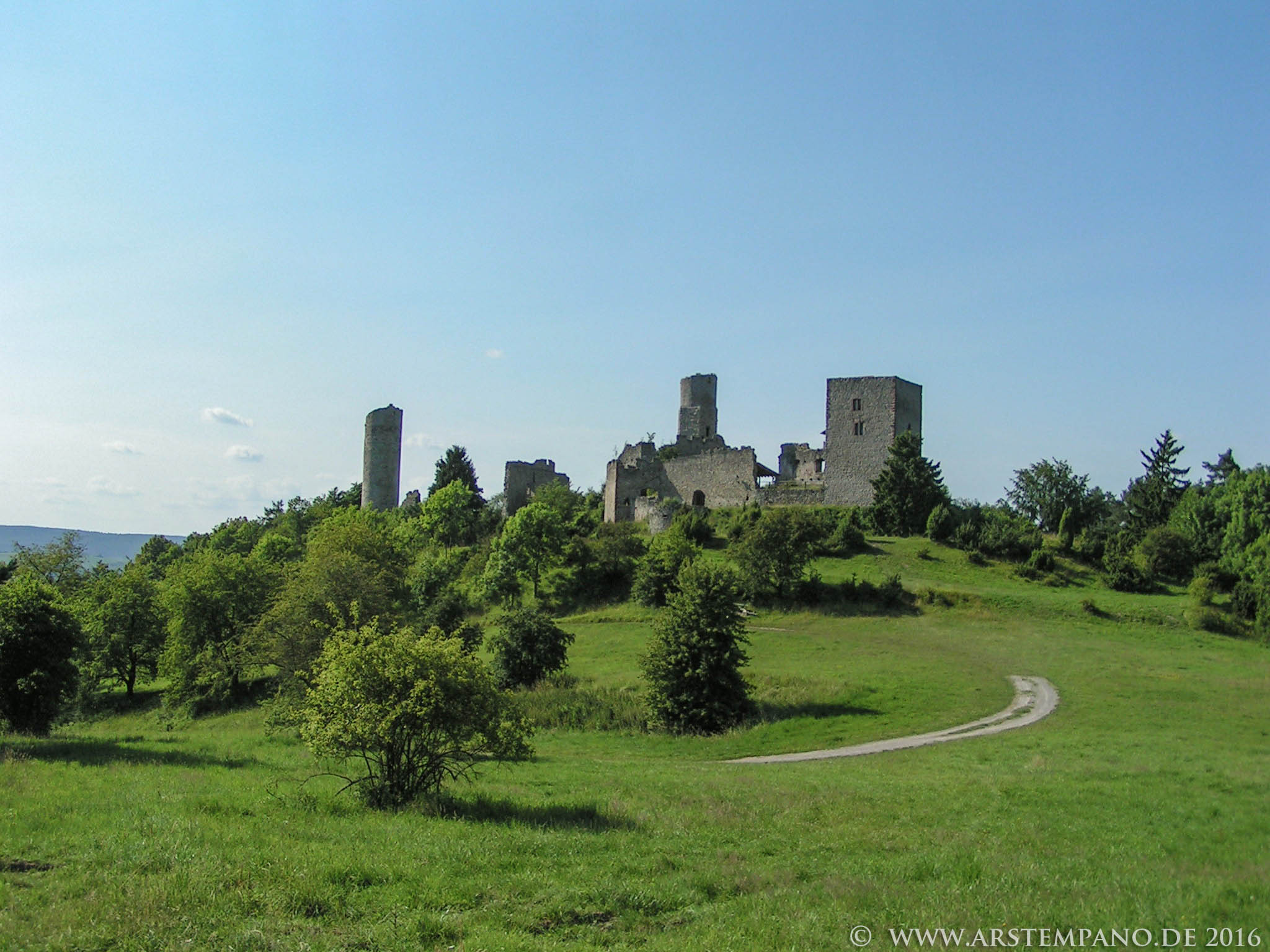 Burgruine Brandenburg oberhalb von Lauchröden