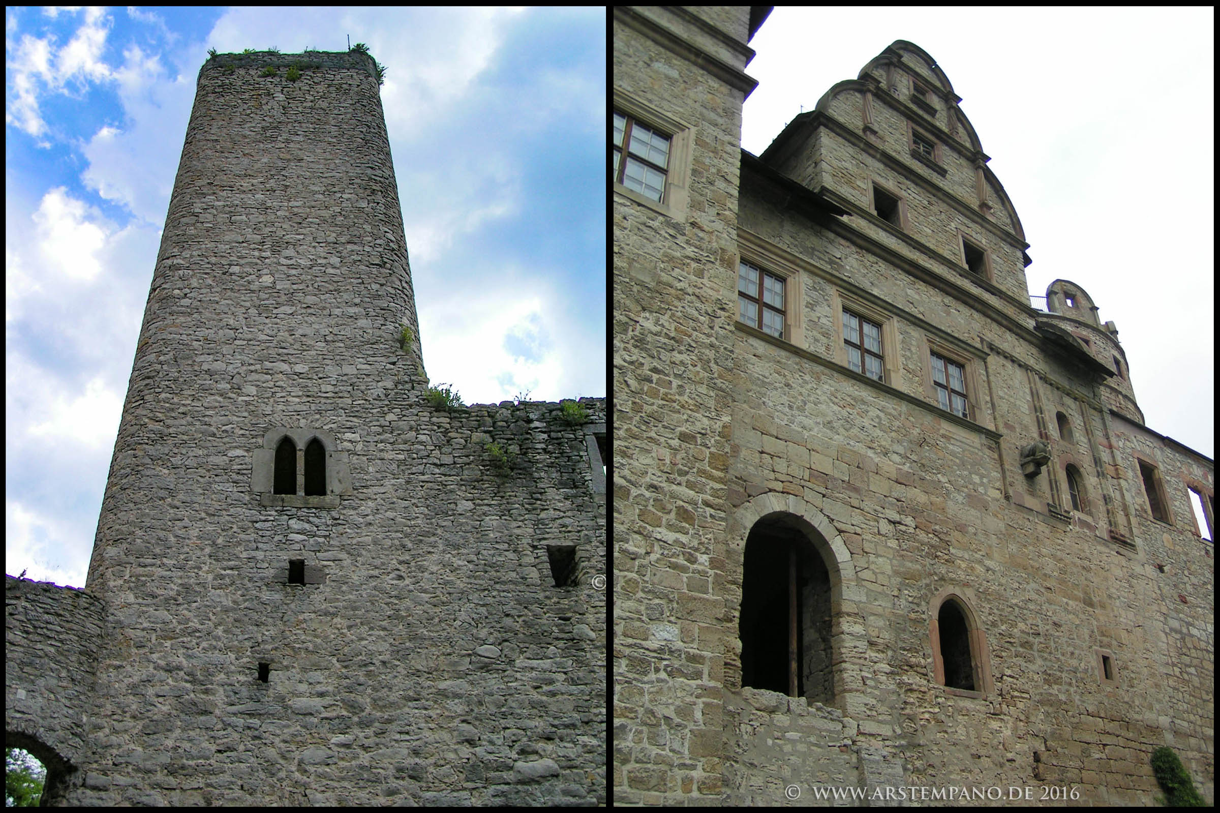 Schloss Kranichfeld und Burgruine Ehrenstein