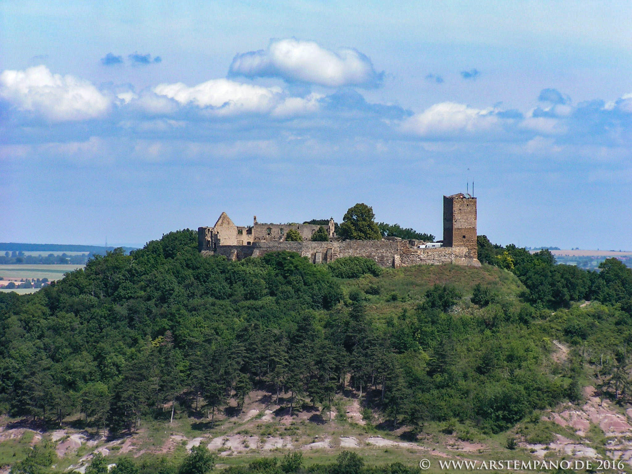 Burg Gleichen von Süden