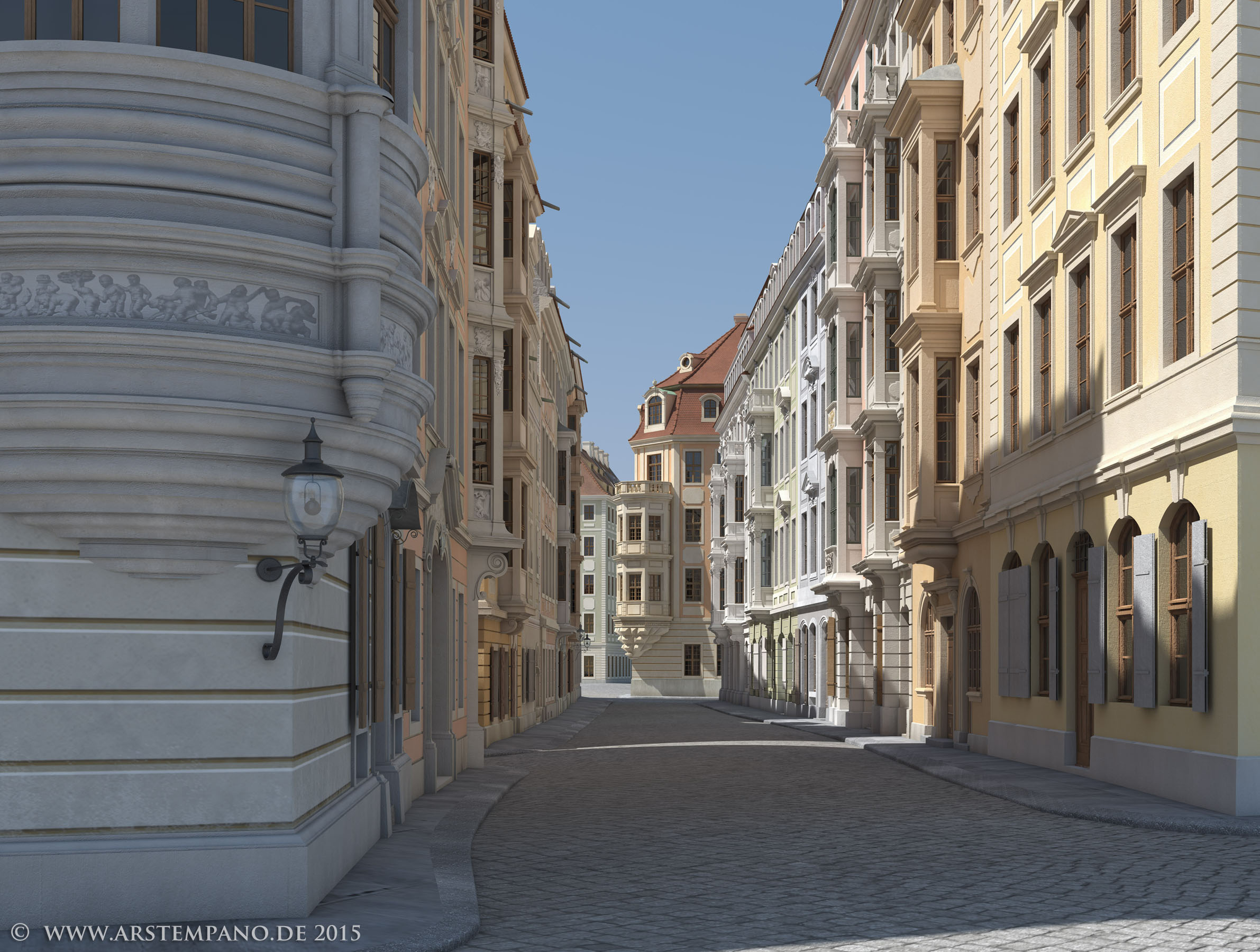 Frauenstraße Dresden um 1800