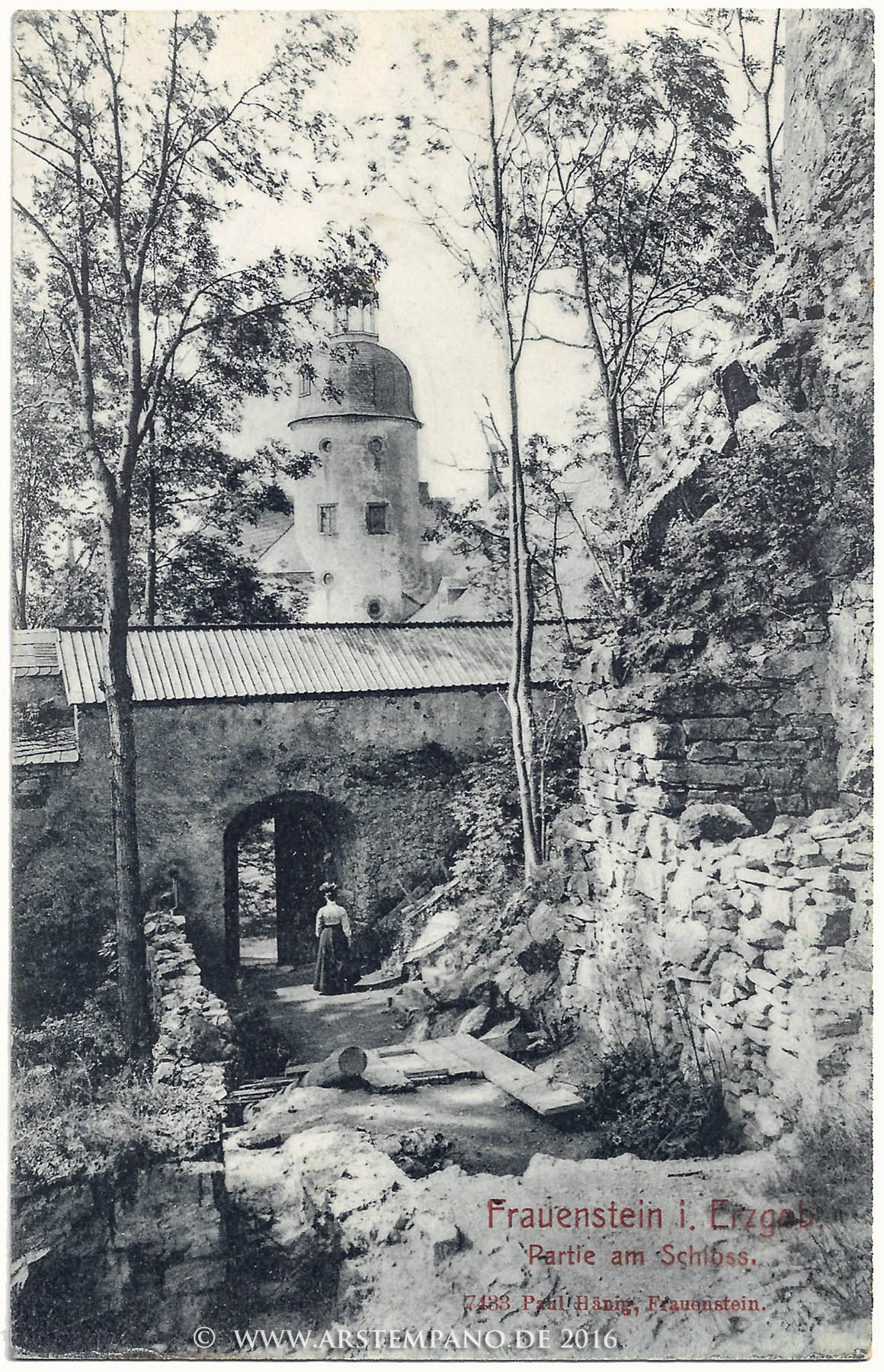 Burgruine Frauenstein, hist. Anichtskarte