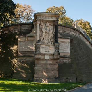 Moritzmonument an der Spitze der Bastion Venus der Festung Dresden