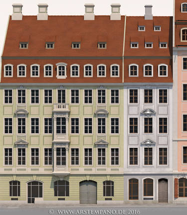 Frauenstraße 7 um 1770, Reko Arte4D