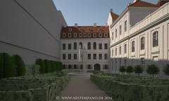 Situation Gartenflügel Starkisches Haus mit Brandwand Polizeipräsidium