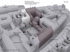 Übersichtsgrafik Palais Hoym um 1780