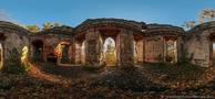 Pillnitz, künstliche Ruine, Innenraum, Panorama