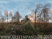 Blick vom Zeisigstein auf die Burg - 2014