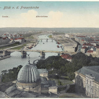 Albertbrücke in Dresden von Westen nach der Sanierung