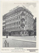 Hotel Stadt Rom / Eingang Moritzstraße vor 1945