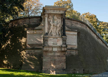 Dresden, Moritzmonument der Brühlschen Terrasse