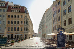 Dresden, Blick in die Rampische Straße Richtung Kurländer Palais