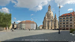 Blick von der Fauenstraße auf den Neumarkt Dresden