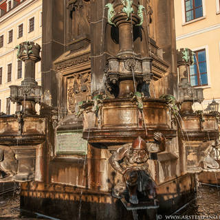 Dresden, Cholerabrunnen, Detail