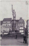 Siegesdenkmal mit Germania auf dem Altmarkt von 1880