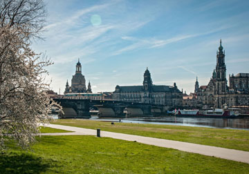 Dresden, Panorama Canalettoblick