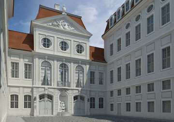 Palais Hoym, Innenhof